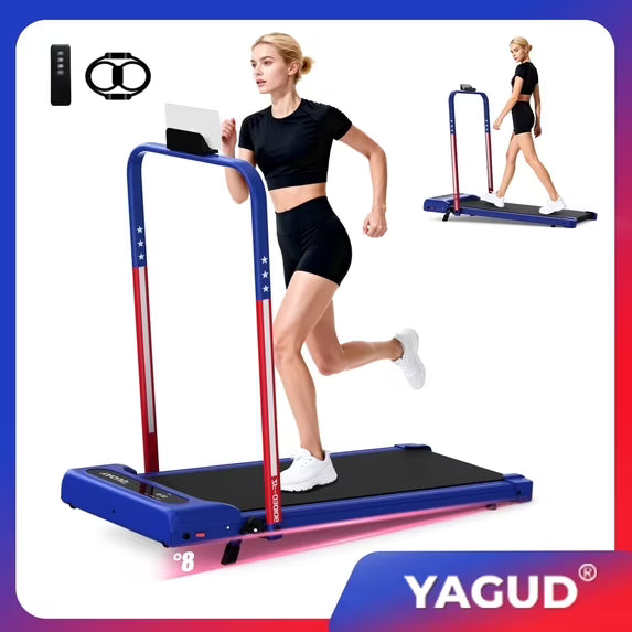 Walking Pad Treadmill With Handrail And Adjustable Incline
