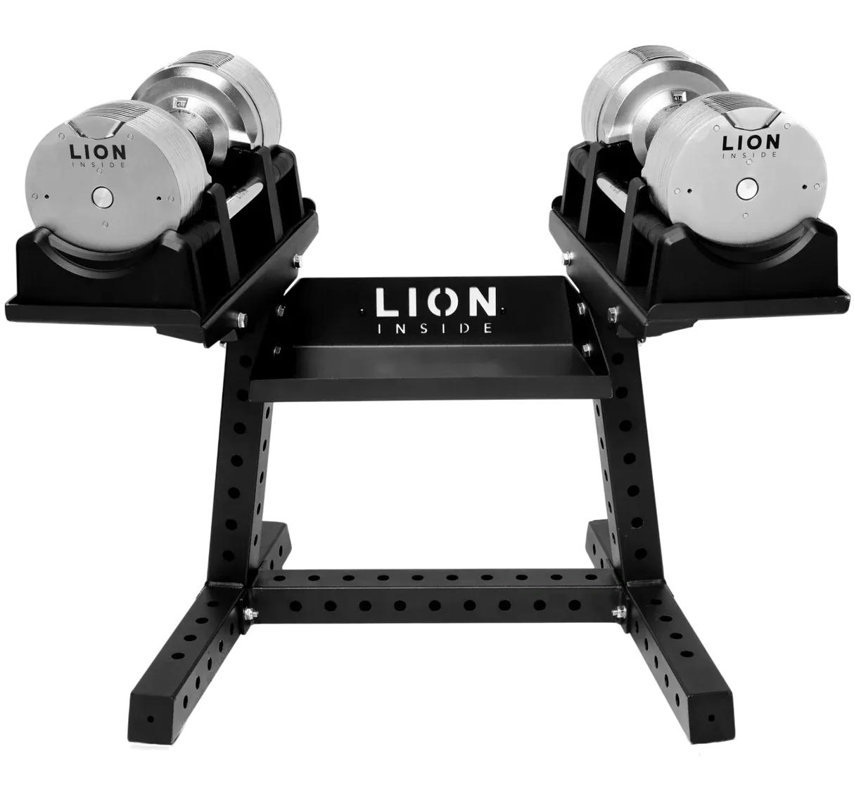 Zestaw 2 regulowanych hantli + regulowana szyna