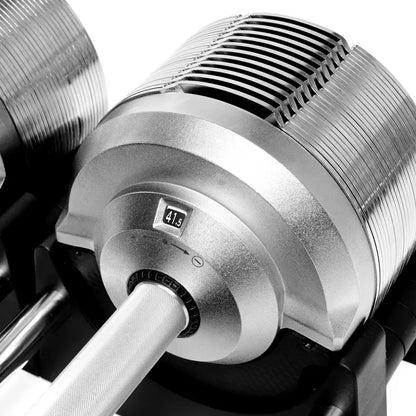 Zestaw 2 regulowanych hantli + regulowana szyna