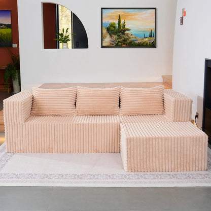 "Boneless Couch Rose" - Kanapa bez ramy Różowa