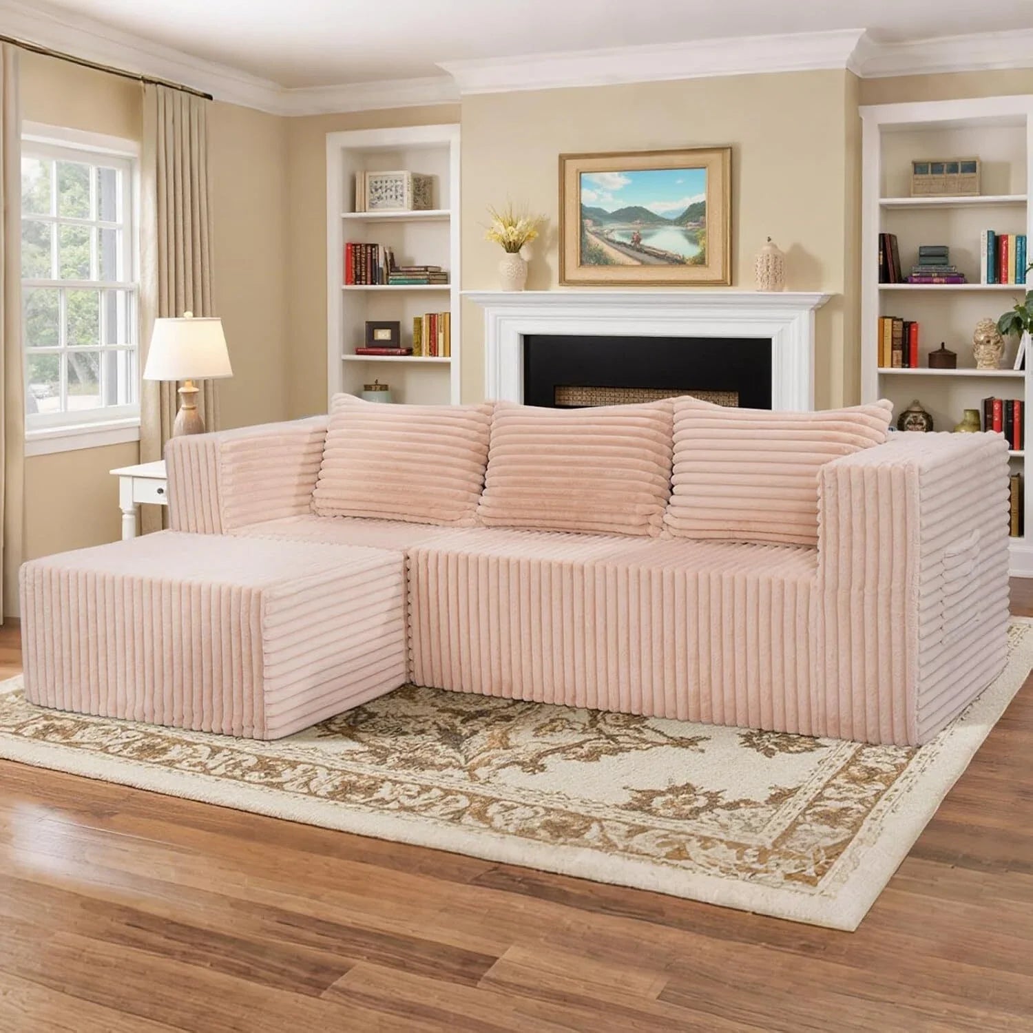 "Boneless Couch Rose" - Kanapa bez ramy Różowa