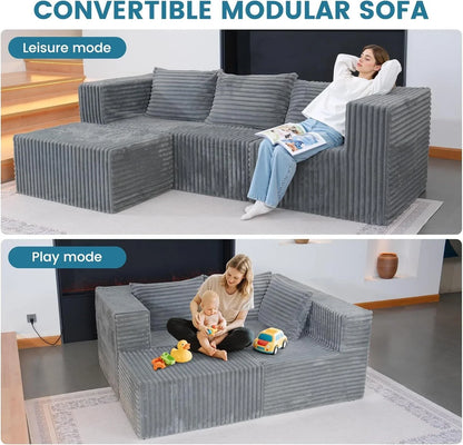 "Boneless Couch Grey" - Kanapa bez ramy Szara